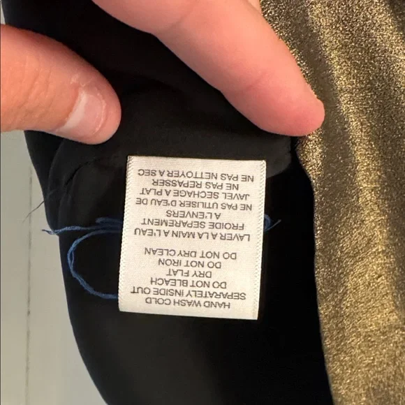 NWOT Joie Metallic Gold dress size large - Picture 7 of 8